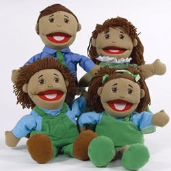 Hispanic Puppet Family