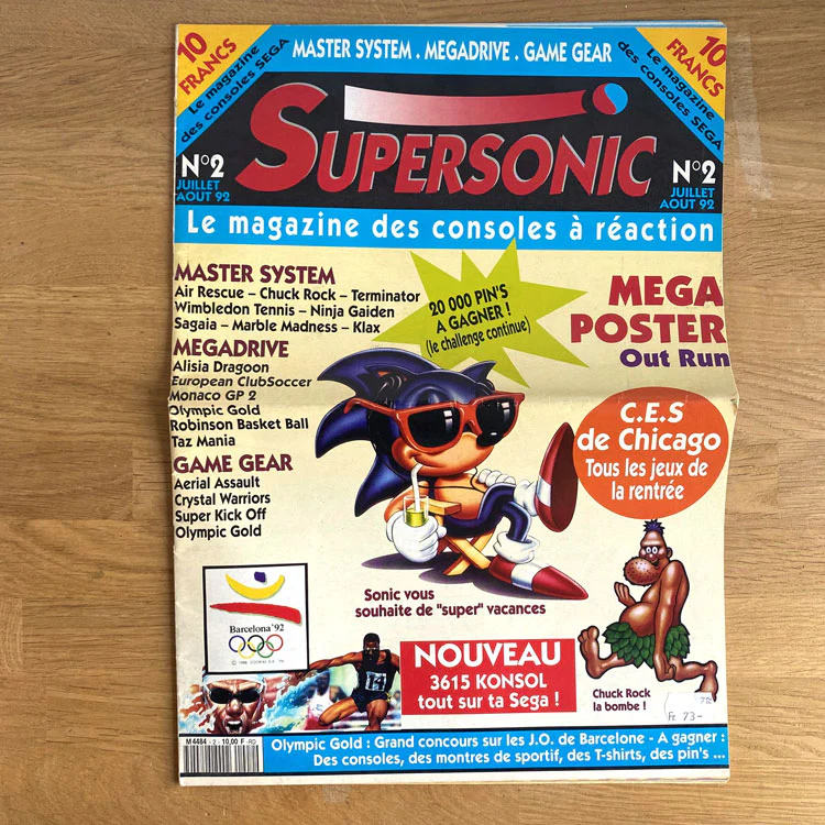 Magazine SuperSonic Numéro 2 Juillet-Août 1992 – Image 2