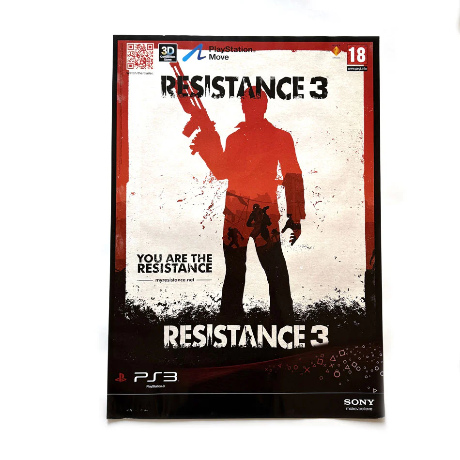 Poster publicitaire Resistance 3 Playstation 3 (A1) – Image 2