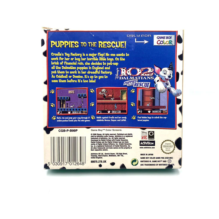 Disney's 102 Dalmatians Puppies To The Rescue Nintendo Game Boy Color – Image 4