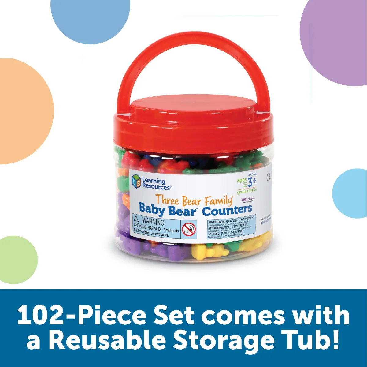 Baby Bear Counters (tub of 102) – Image 4